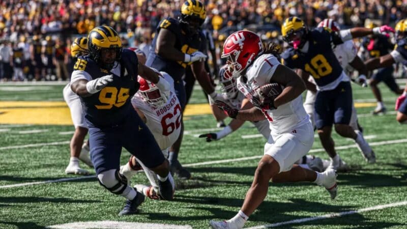 IU football at Michigan.