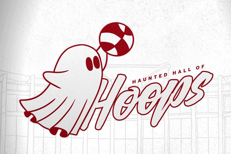 The Haunted Hall of Hoops logo.